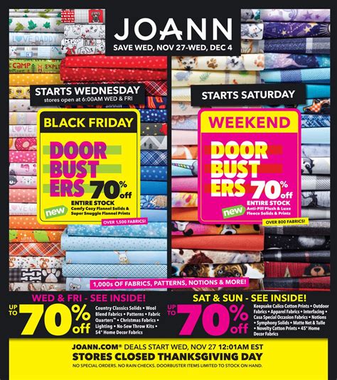 joann black friday hours|joann black friday sale.